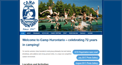 Desktop Screenshot of camphurontario.com